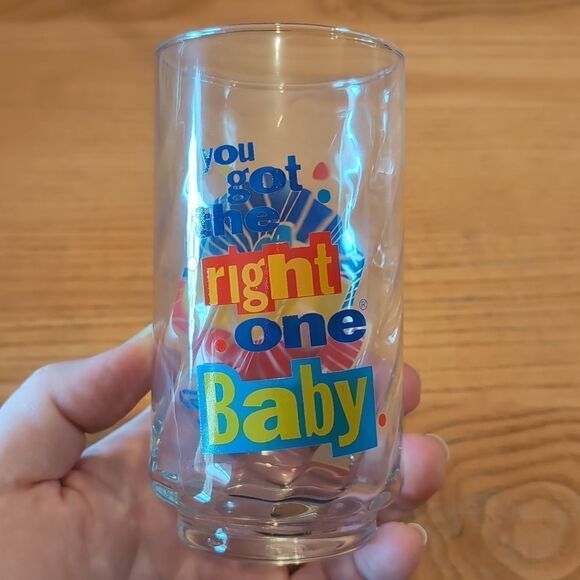 Vintage Diet Pepsi You Got The Right One  Baby Uh Huh Set of 2 Drinking Glasses - Picture 8 of 13
